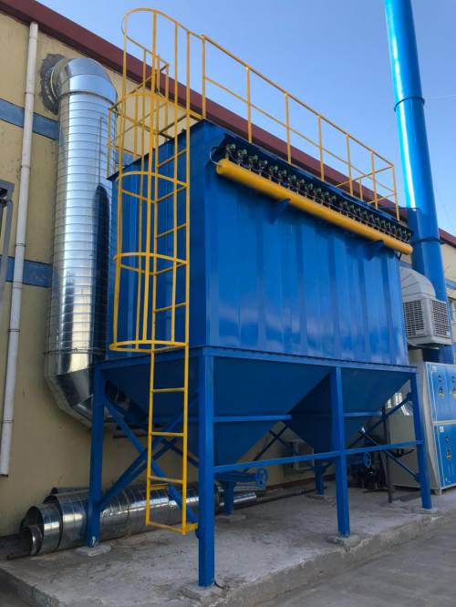除塵器安裝現場 除塵器安裝現場